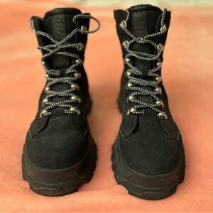 Buffalo London Utility Combat Boots Size 40